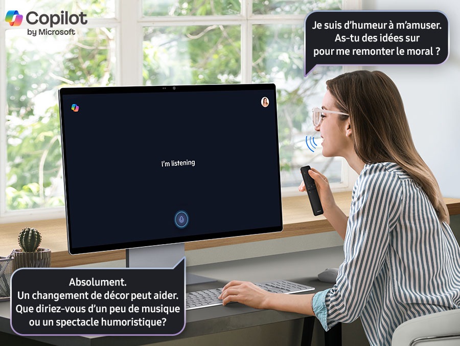 Découvrez Copilot. Maintenant sur Smart Monitor