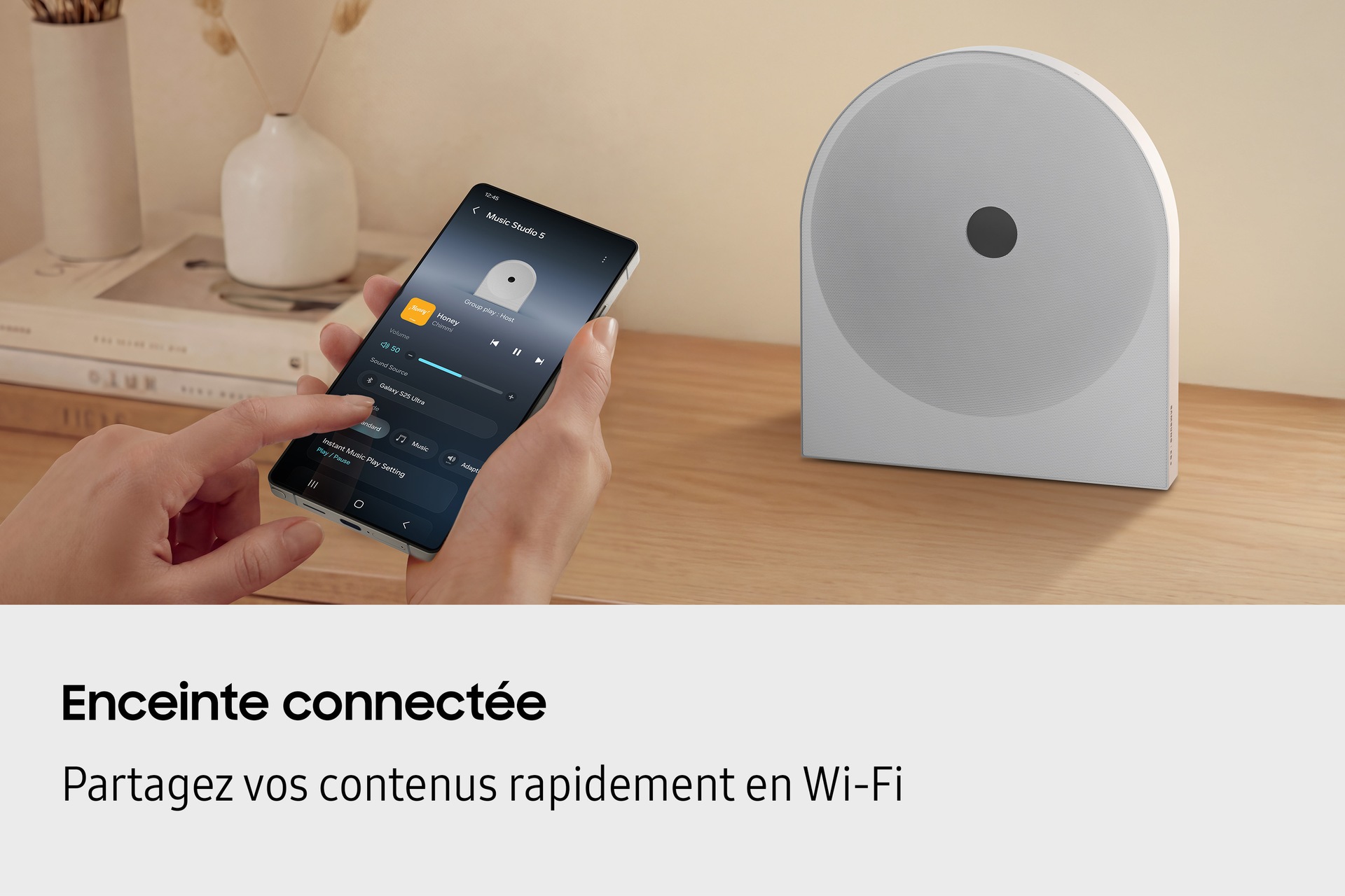 Music Studio 5 HW-LS51H Wi-Fi Bluetooth (2026) Blanc - Enceinte
