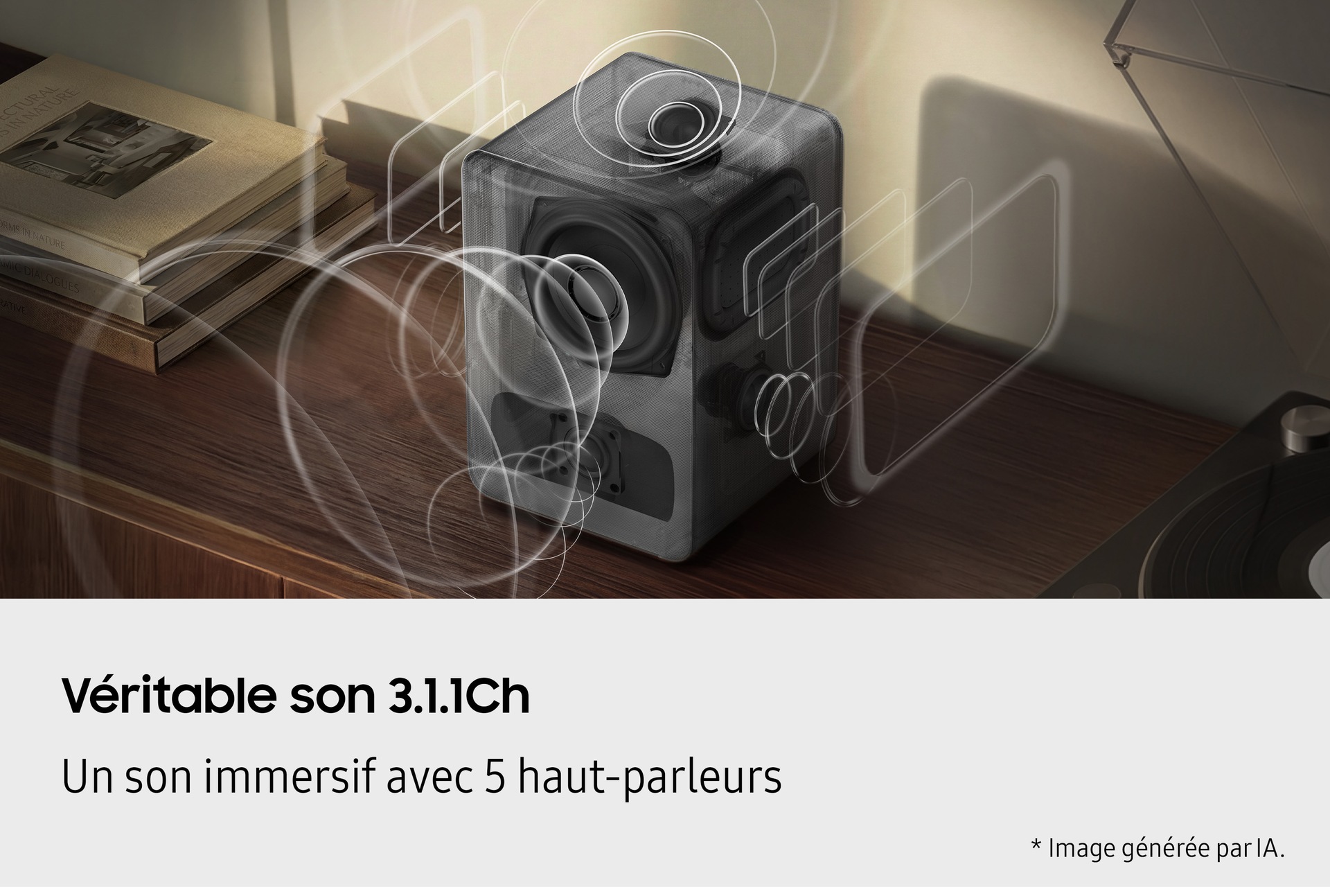 Music Studio 7 HW-LS70H Wi-Fi Bluetooth (2026) Noir - Haut parleur