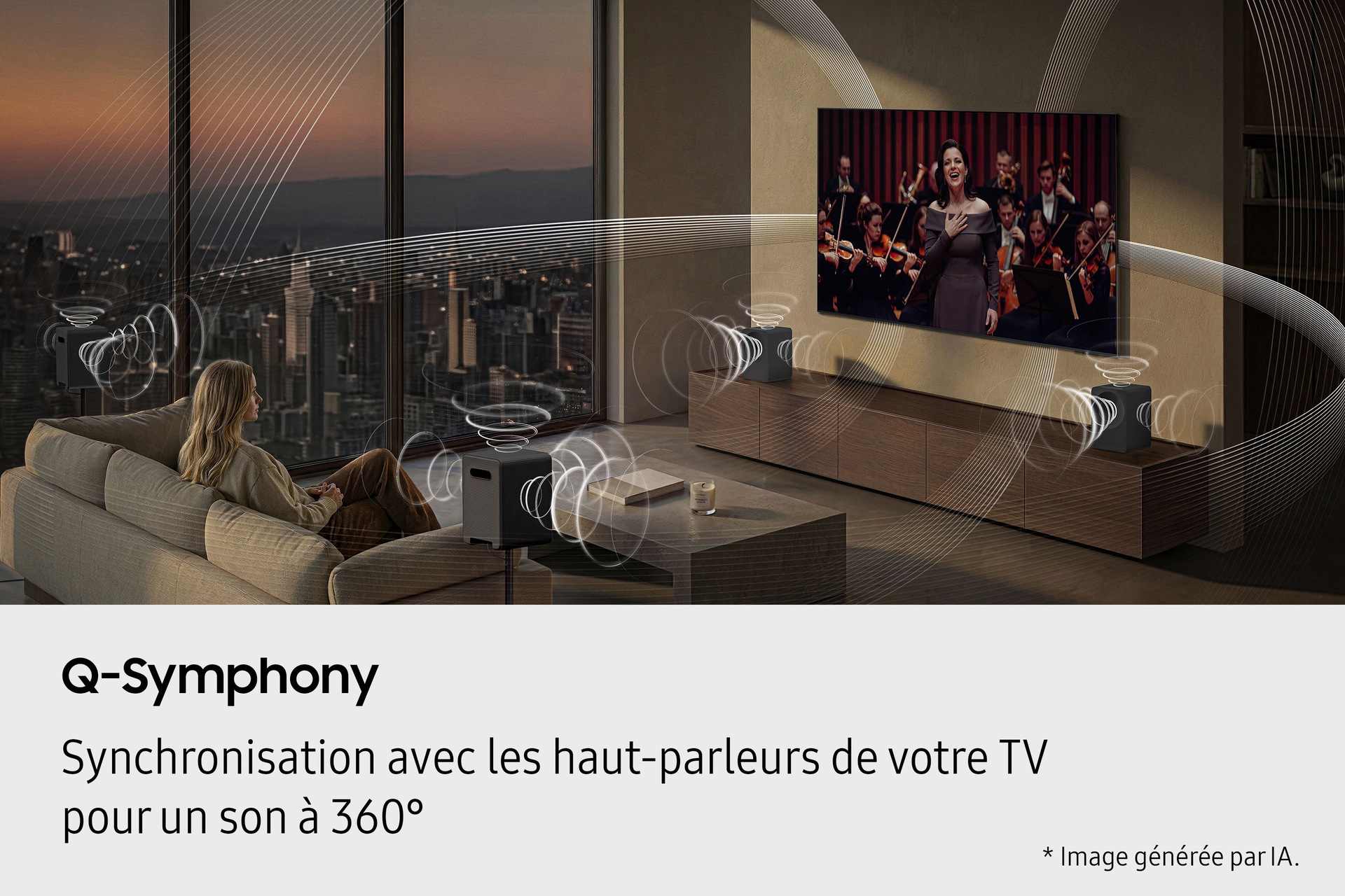 Music Studio 7 HW-LS70H Wi-Fi Bluetooth (2026) Noir - Q-Symphony