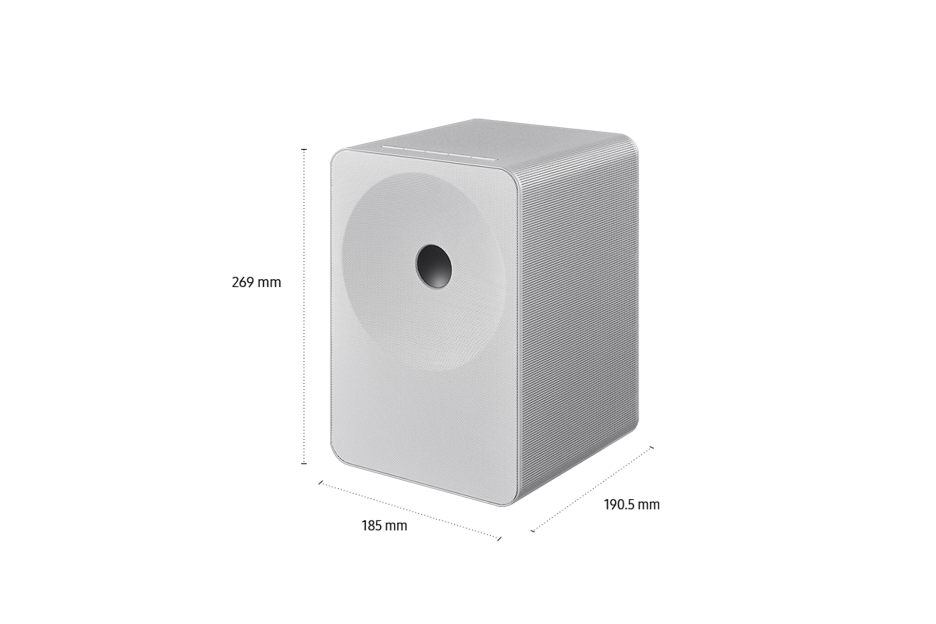 Music Studio 7 HW-LS71H Wi-Fi Bluetooth (2026) Blanc - Dimension