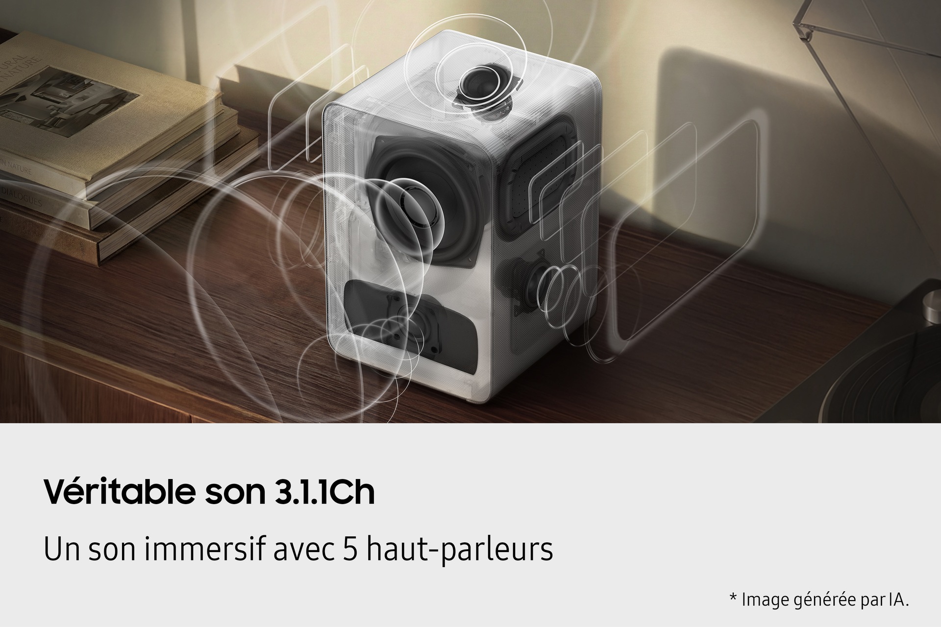 Music Studio 7 HW-LS71H Wi-Fi Bluetooth (2026) Blanc - Haut-parleur
