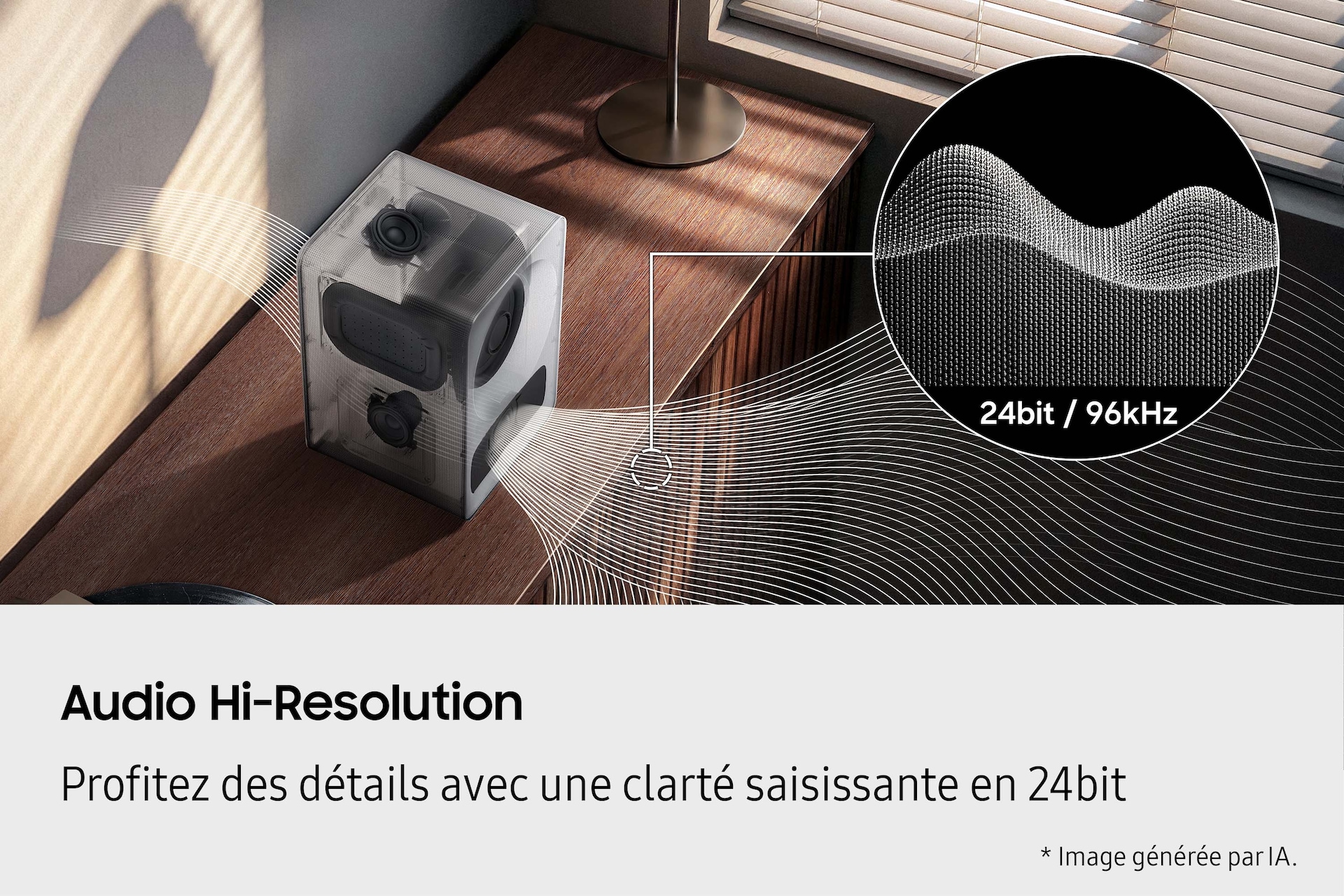 Music Studio 7 HW-LS71H Wi-Fi Bluetooth (2026) Blanc - Audio