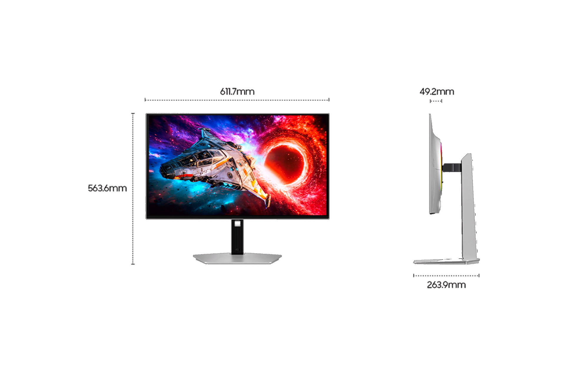 Ecran Gaming Odyssey OLED G8 G80SH 27" 4K 240Hz Argenté
