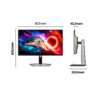 Ecran Gaming Odyssey OLED G8 G80SH 27" 4K 240Hz Argenté