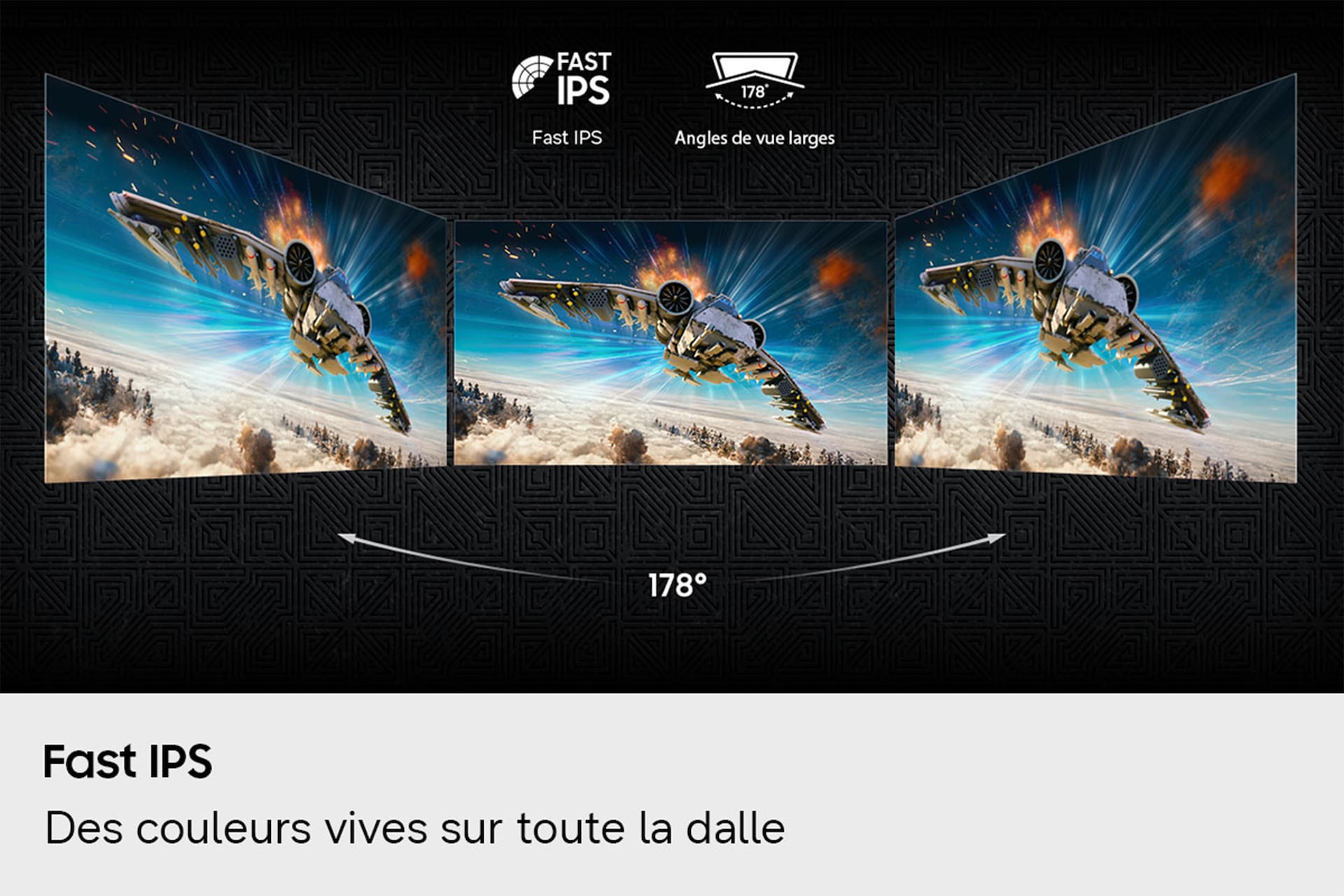  Écran Gaming Samsung Odyssey G8 – Dual Mode G80HF 5K 180Hz / QHD 360Hz Noir