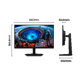   Écran Gaming Samsung Odyssey G8 – Dual Mode G80HF 5K 180Hz / QHD 360Hz Noir