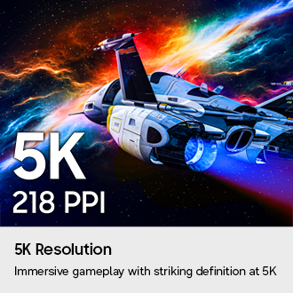   Écran Gaming Samsung Odyssey G8 – Dual Mode G80HF 5K 180Hz / QHD 360Hz Noir
