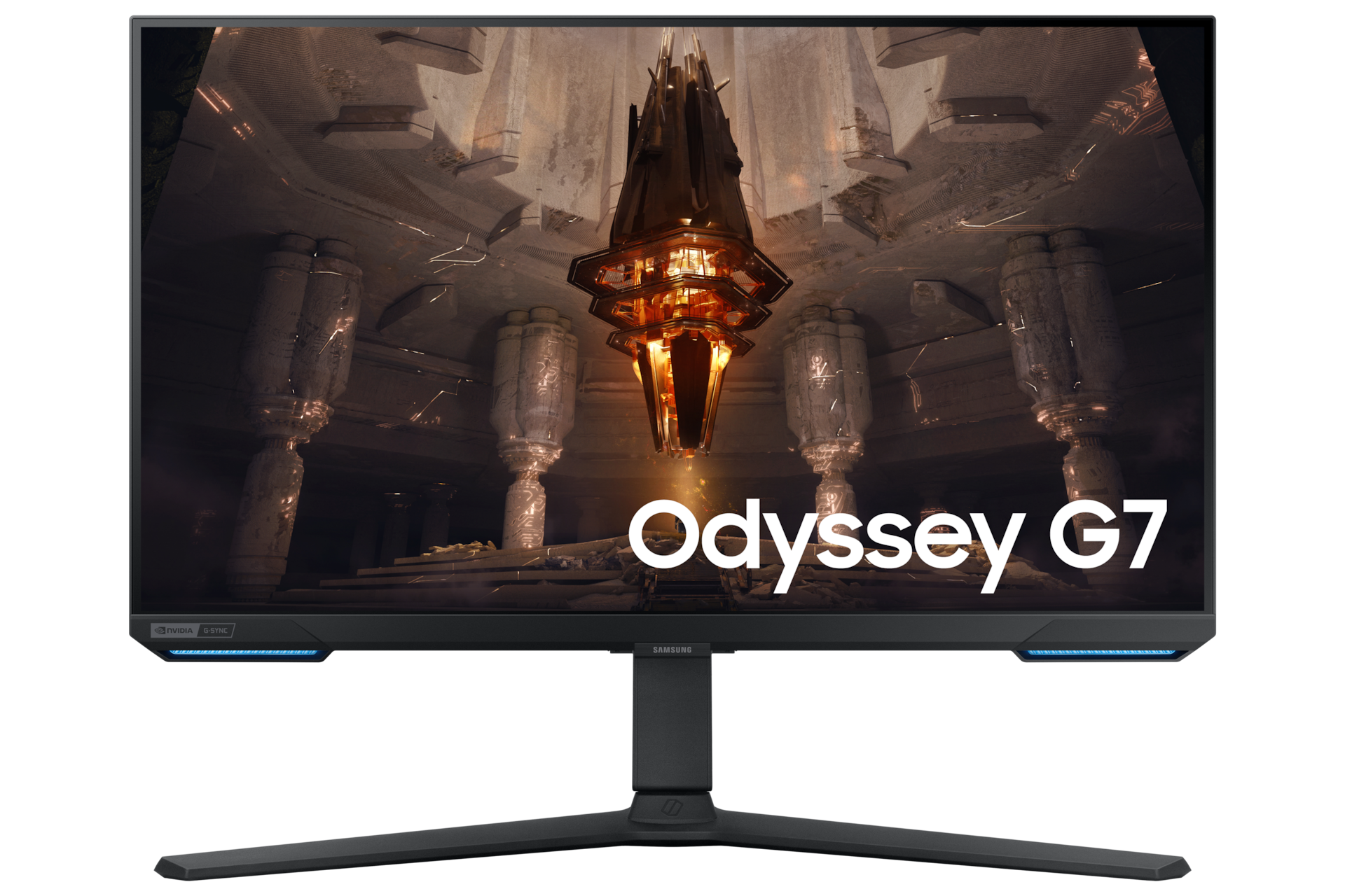 Monitor gaming - Samsung Odyssey G7 LS32BG750NPXEN, 32, UHD, 1 ms, 165 Hz, HDMI  2.1, USB, Negro