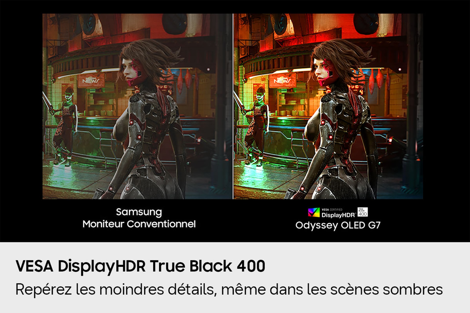 32’’ Odyssey OLED G7 G73SH Dual Mode 4K 165Hz / FHD 330Hz Noir