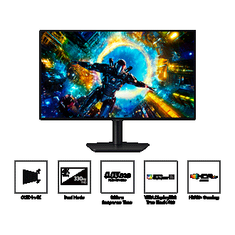 32’’ Odyssey OLED G7 G73SH Dual Mode 4K 165Hz / FHD 330Hz Noir
