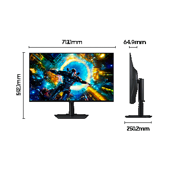 32’’ Odyssey OLED G7 G73SH Dual Mode 4K 165Hz / FHD 330Hz Noir