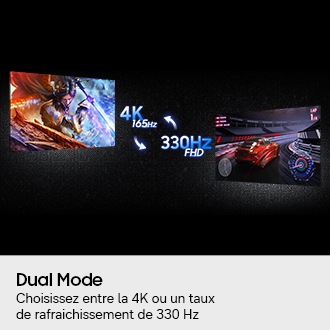32’’ Odyssey OLED G7 G73SH Dual Mode 4K 165Hz / FHD 330Hz Noir