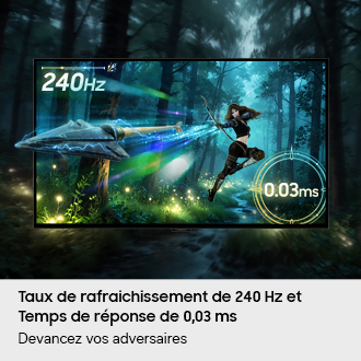Ecran Gaming Odyssey OLED G8 G80SH 32" 4K 240Hz Argenté