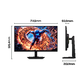 32’’ Ecran Gaming Odyssey G8 G80HS Dual Mode 6K 165Hz / 3K 330Hz Noir