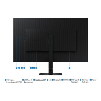 Écran PC Professionnel 37" Viewfinity S8 S80UD UHD 4K 60Hz Back Black 