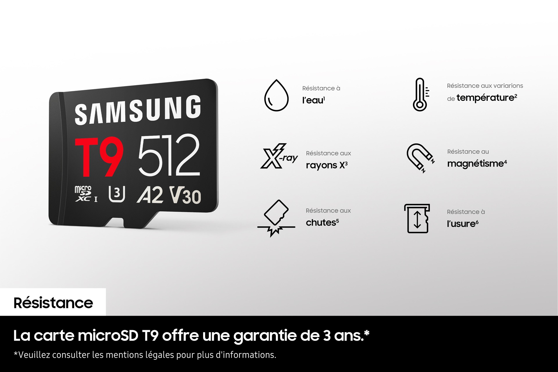 Carte microSDXC™ UHS-I 128 Go Noir