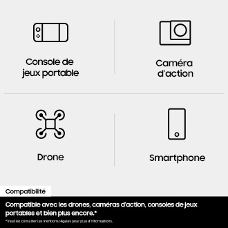 Carte microSDXC™ UHS-I 128 Go Noir