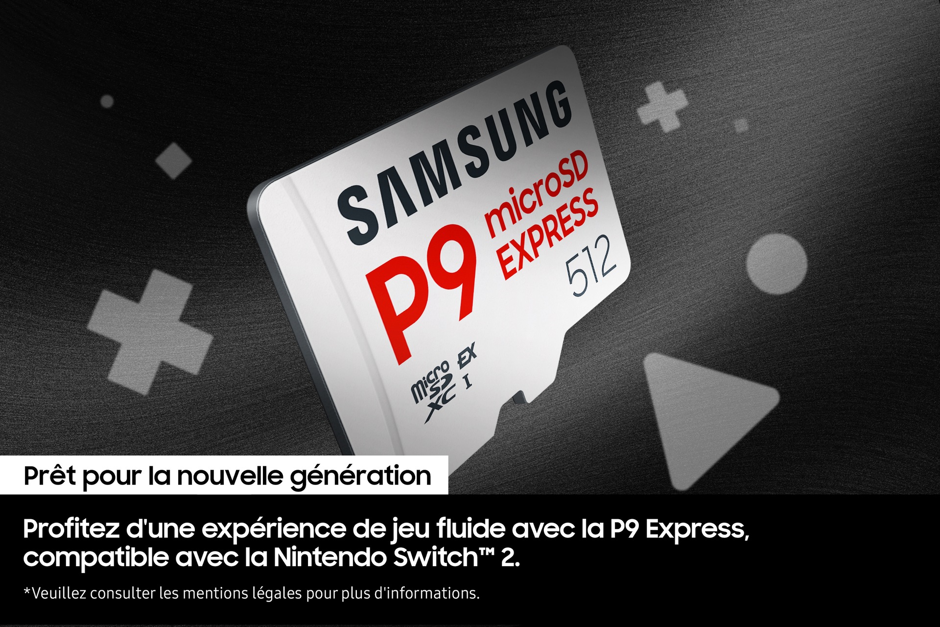 Carte microSD P9 Express 512 Go Blanc