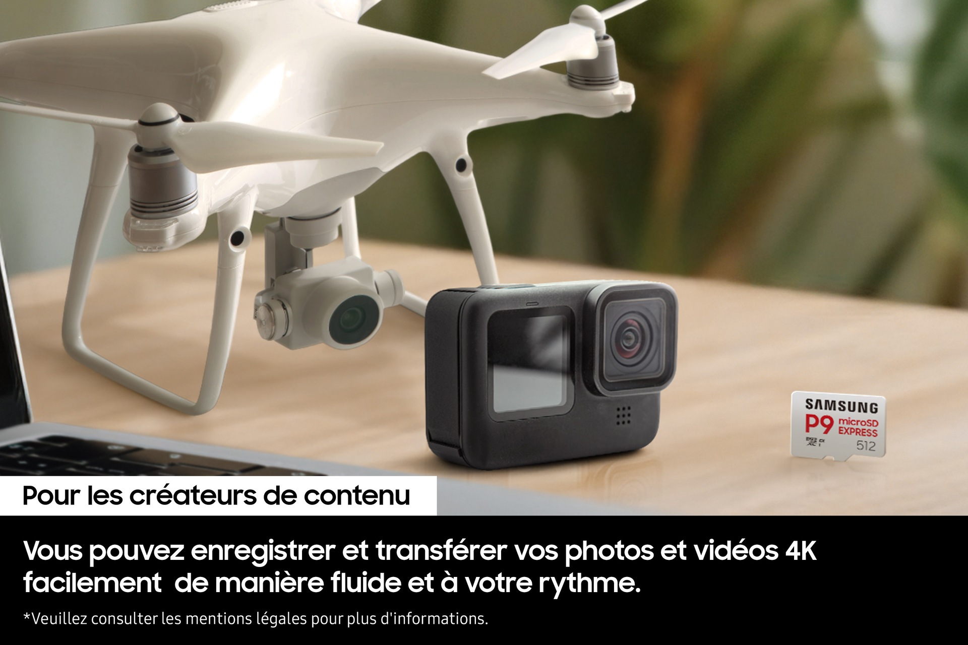 Carte microSD P9 Express 512 Go Blanc