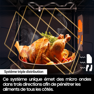 Micro-Ondes Encastrable Gril Air Fry 23L Gray