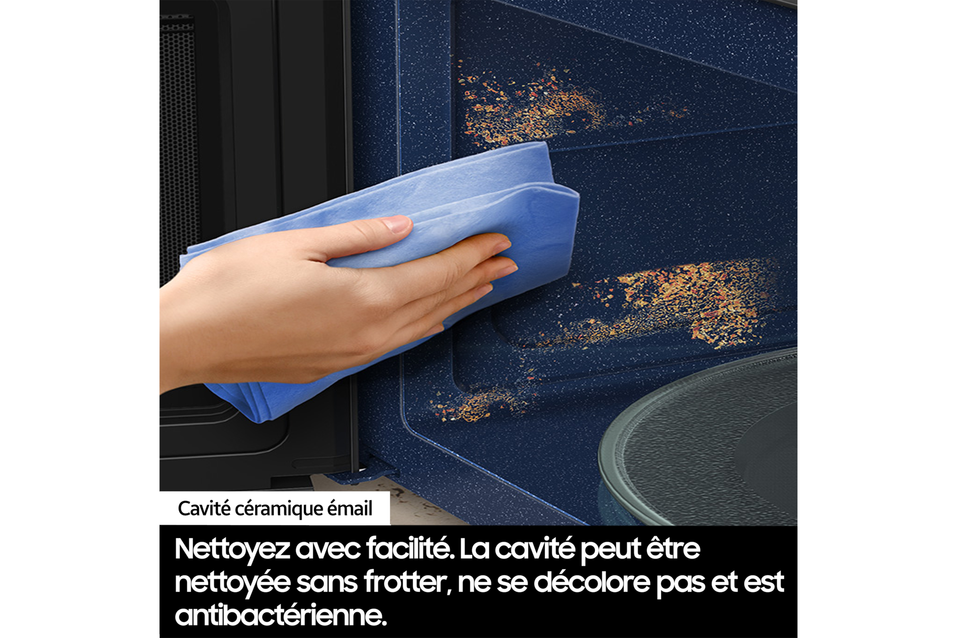 Micro-ondes solo Samsung 23L - Désodorisation - Blanc - 800W - MS23K3515AW Blanc