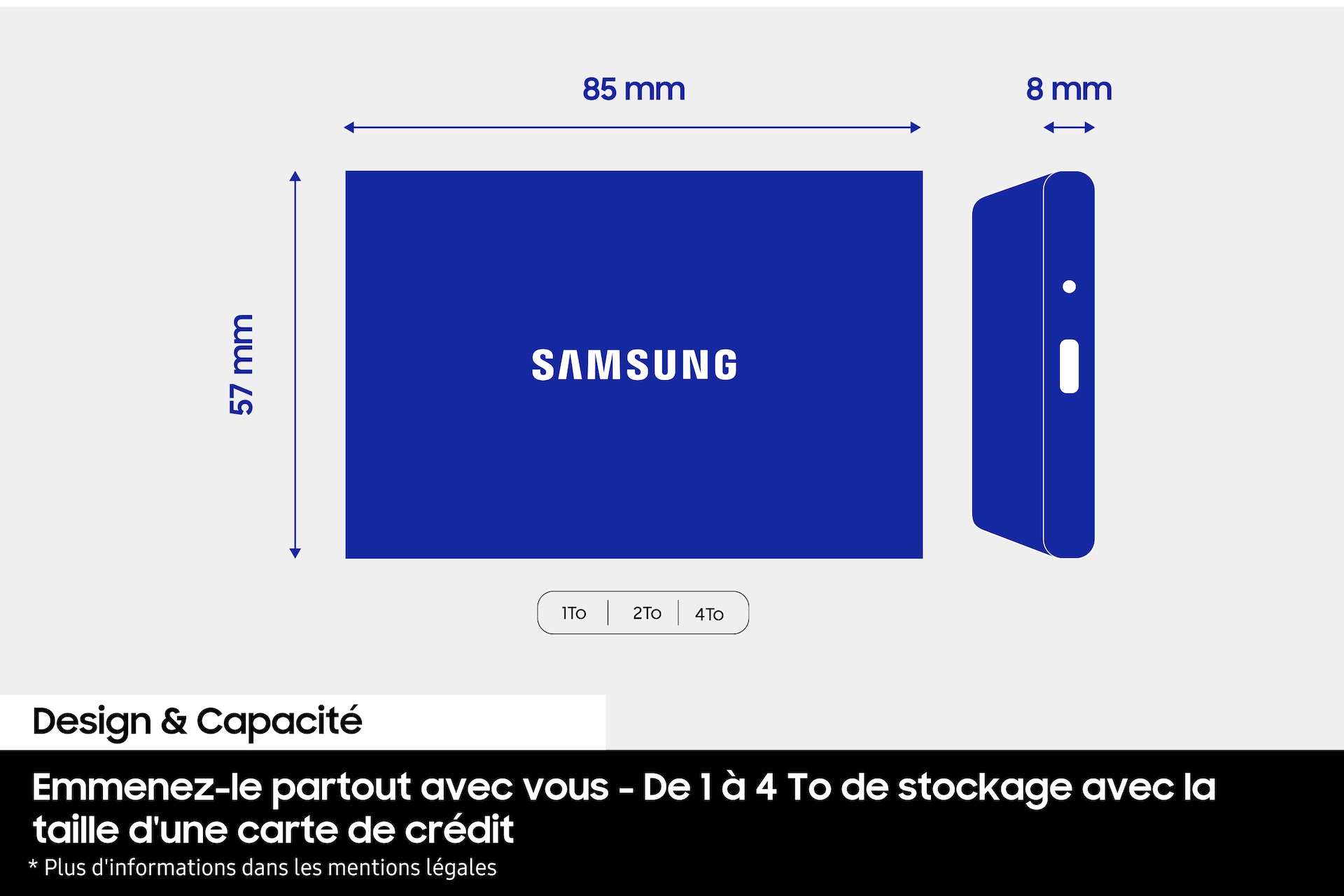 SSD Externe T7 Resurrected 1To Argent