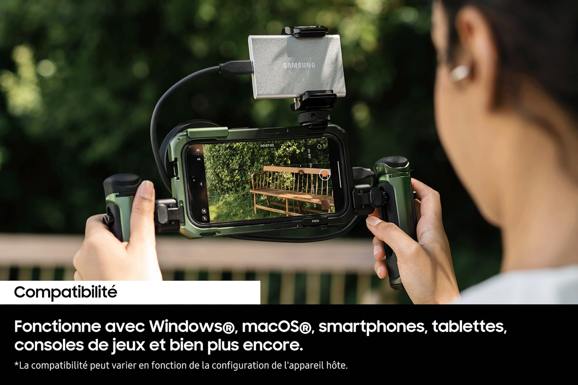 SSD Externe T7 Resurrected 1To Argent