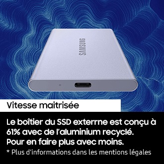 SSD Externe T7 Resurrected 1To Argent