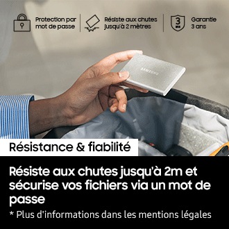 SSD Externe T7 Resurrected 1To Argent