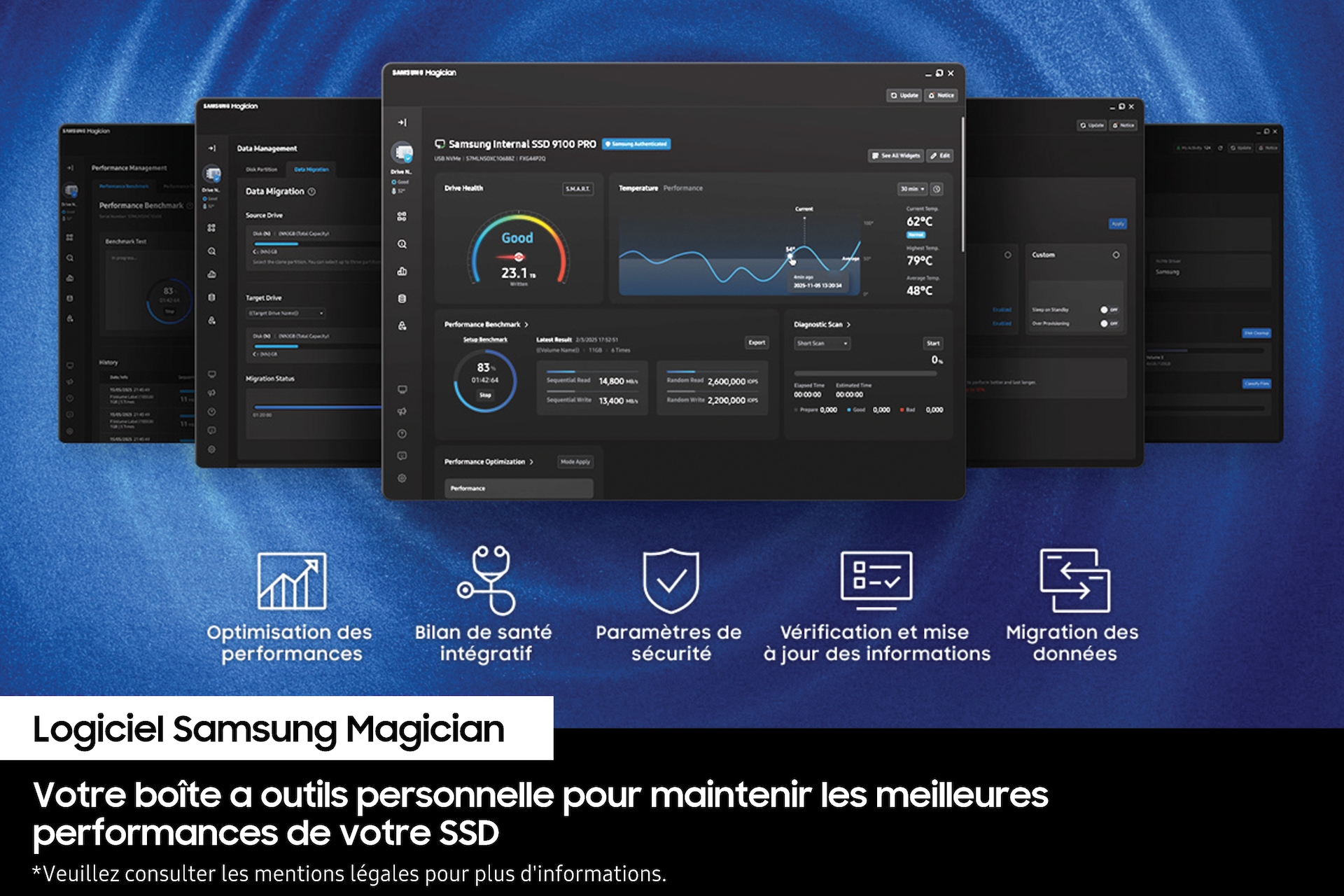 SSD 990 PRO NVMe M.2 PCIe 4.0 1 To Noir