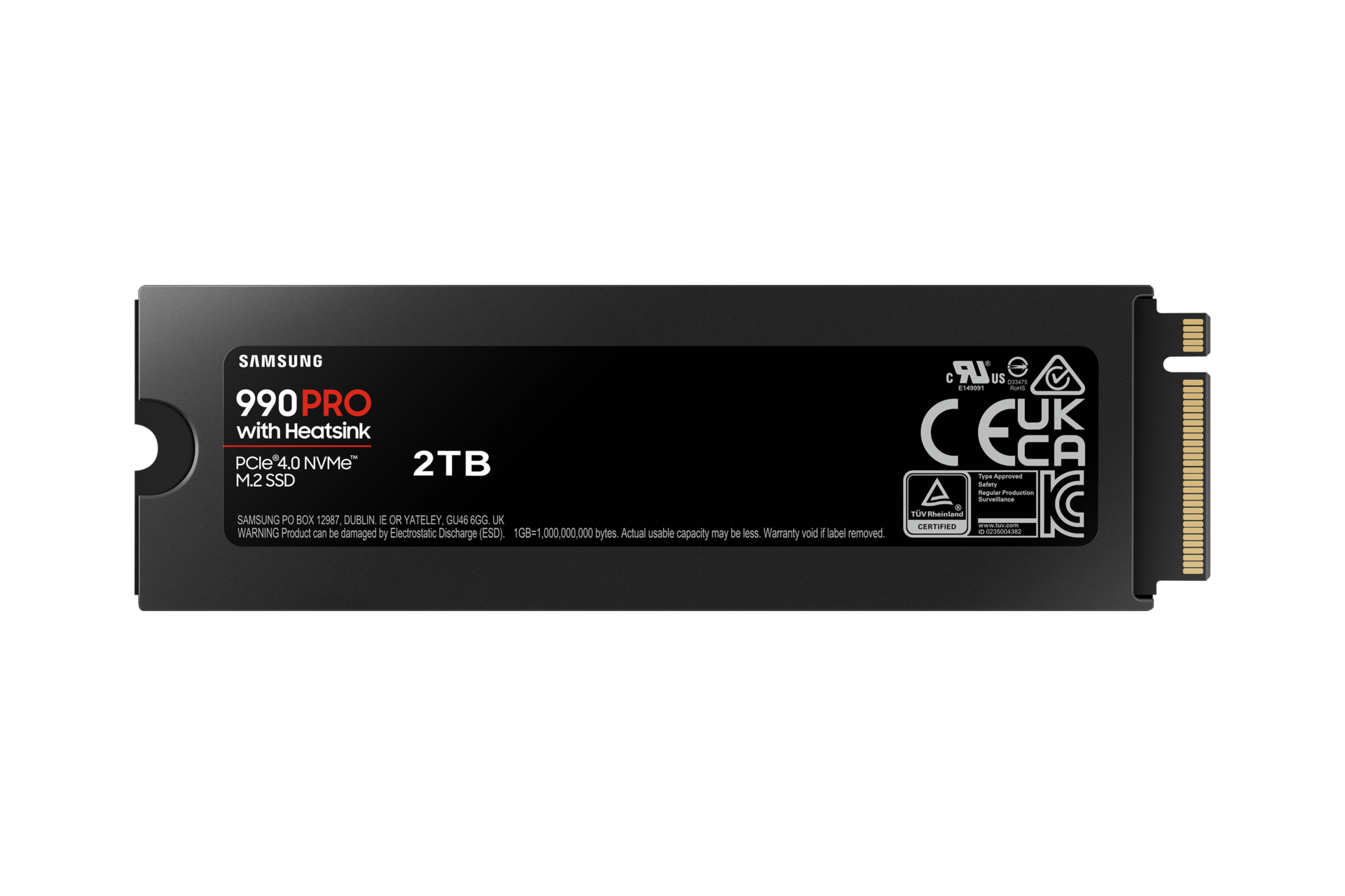 SSD 2To Samsung 990 PRO MZ-V9P2T0BW M.2 7450Mo/s 6900Mo/s