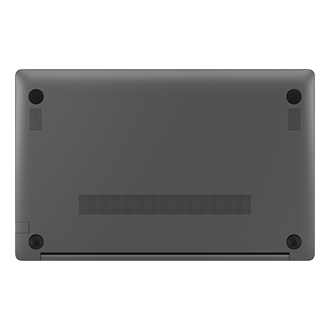 Ordinateur Samsung Galaxy Book5 couleur anthracite vue du dessous