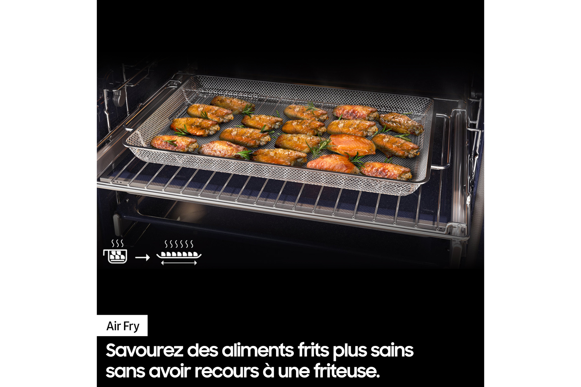 Four Bespoke Série 6 Dual Cook Flex™ - NV7B6795JAK Black