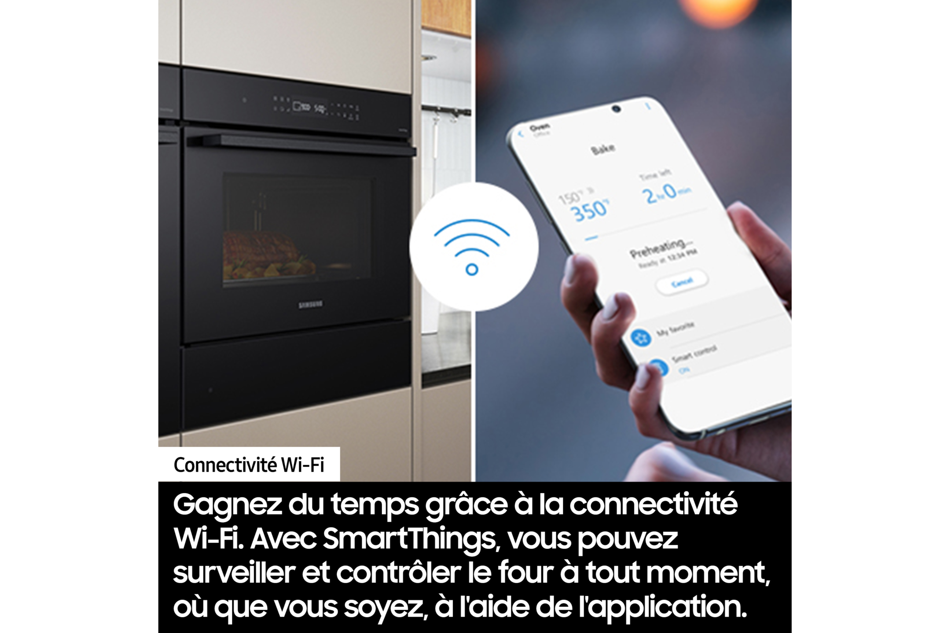 Four Bespoke Série 6 Dual Cook Flex™ - NV7B6795JAK Black