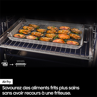 Four Bespoke Série 6 Dual Cook Flex™ - NV7B6795JAK Black