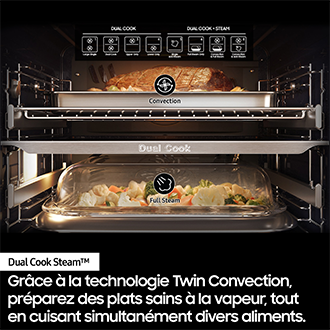 Four Bespoke AI™ Série 7 Dual Cook Steam™ - NV7B7997AAK Verre Noir