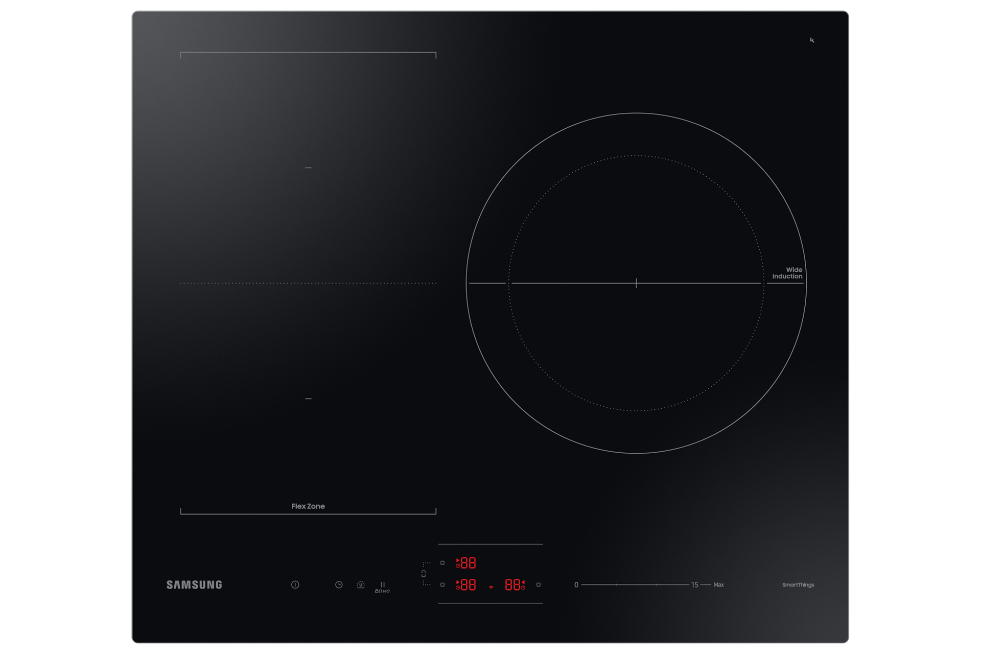 Table de cuisson à induction - 90 cm - 5 zones - 2 zones flex - Slider