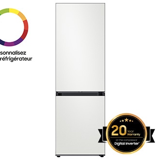 REFRIGERATEUR BESPOKE BLANC METAL RB34A6B0EAP