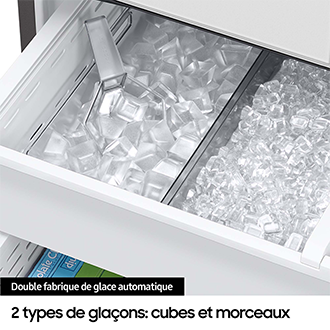 Réfrigérateur Samsung Bespoke AI Multi-portes - 674L -  Classe E -RF24BB620EB1 Carbone
