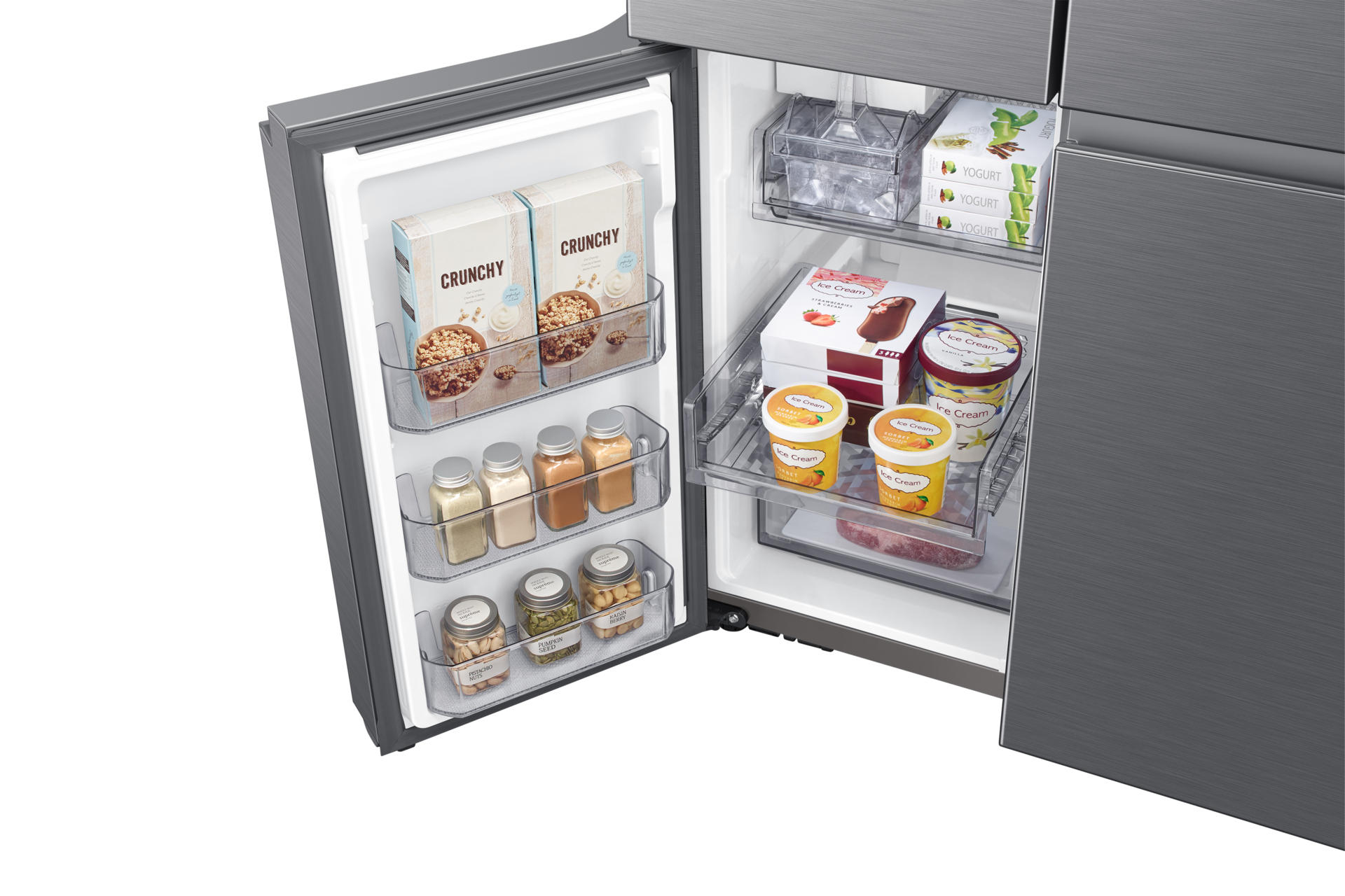 freezer-sliding-shelf-detail Silver