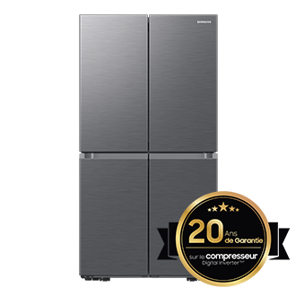 Réfrigérateur Américain 83cm 488l Nofrost Noir Mat Samsung Rf48a400eb4 à  Prix Carrefour