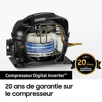 Réfrigérateur Samsung Bespoke AI - Multi-portes- Triple Cooling - 646L -  Classe E -RF65DG960ESR Silver