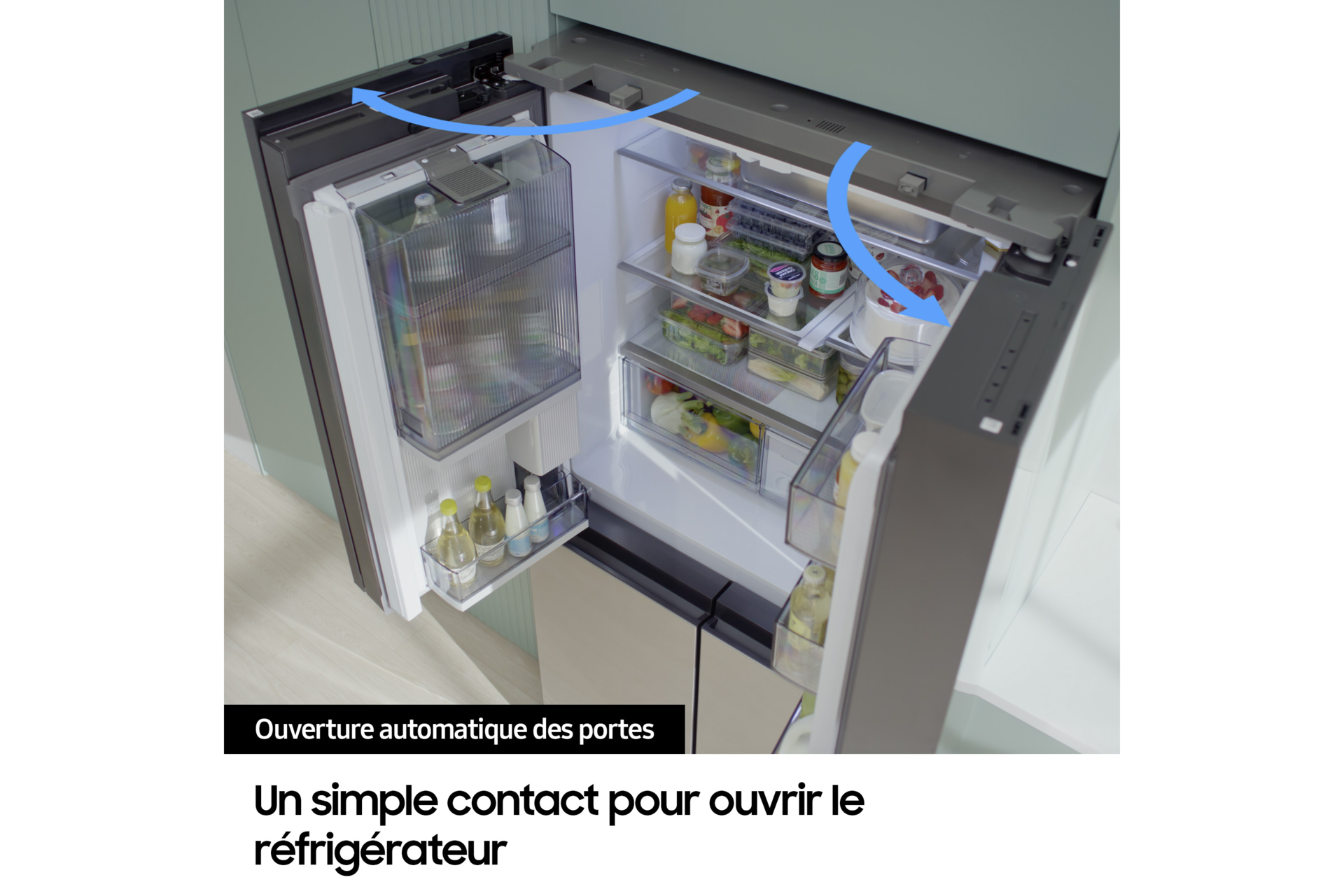 Réfrigérateur multi-portes, 636 L - E - RF65DG9H0ESR Inox anti-trace