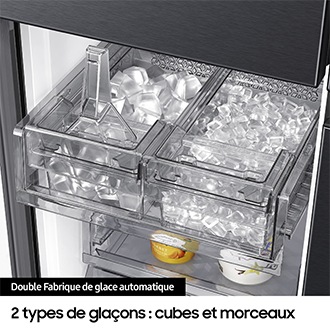 Réfrigérateur multi-portes, 636 L - E - RF65DG9H0ESR Inox anti-trace