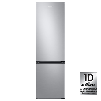 Bespoke AI Réfrigérateur Combiné Space Max 390L Front Silver 