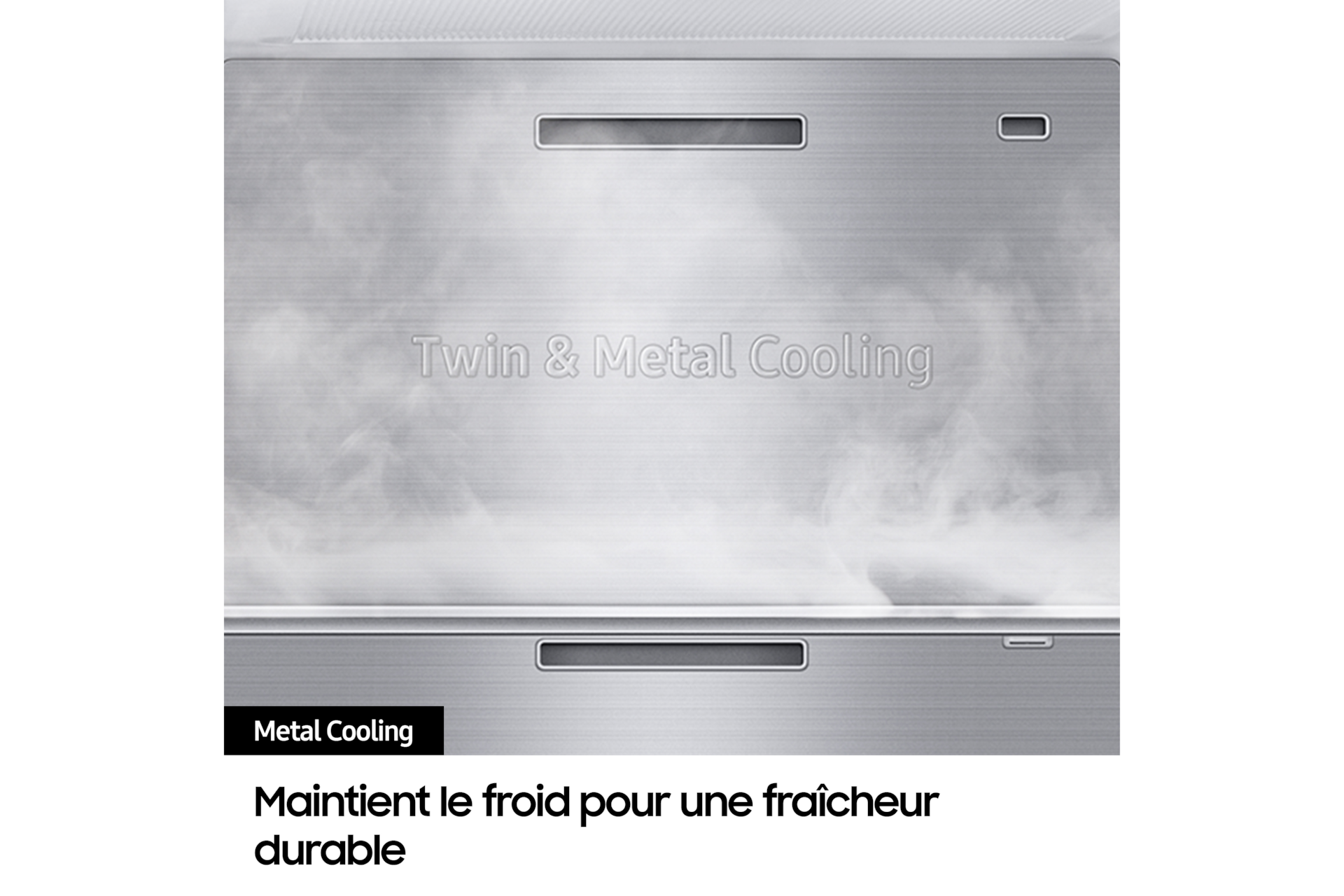 Réfrigérateur Samsung Bespoke AI-  Américain- Platinum Inox- Ecran interne - 634 L- Classe B - RS80F66KBTEF Platinum Inox
