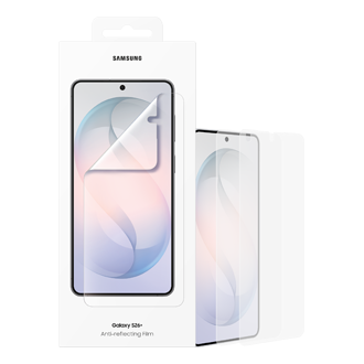 Film de protection transparent pour Galaxy S26+ vue du set complet