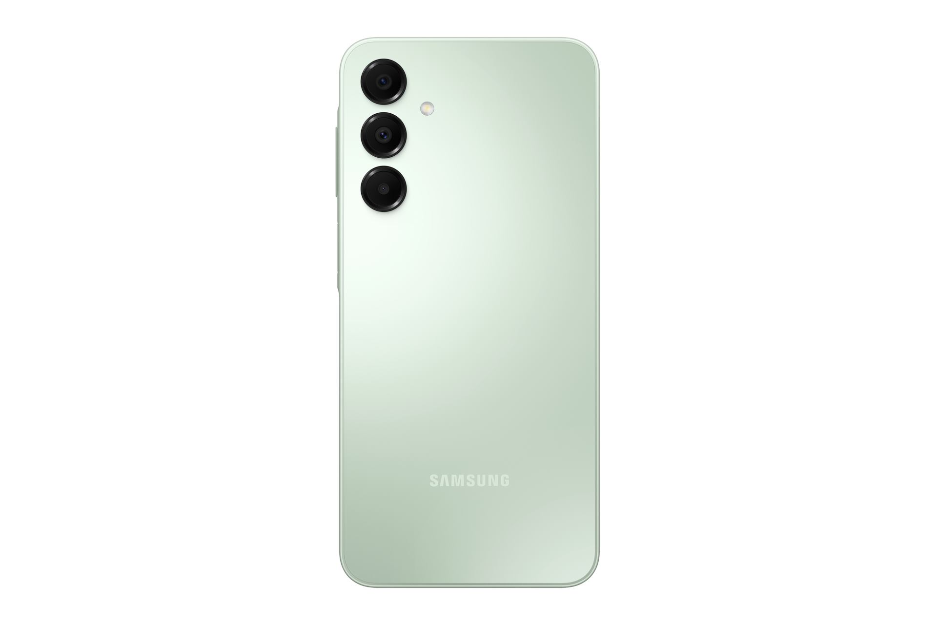 Smartphone Samsung Galaxy A16 couleur vert deau vue de dos