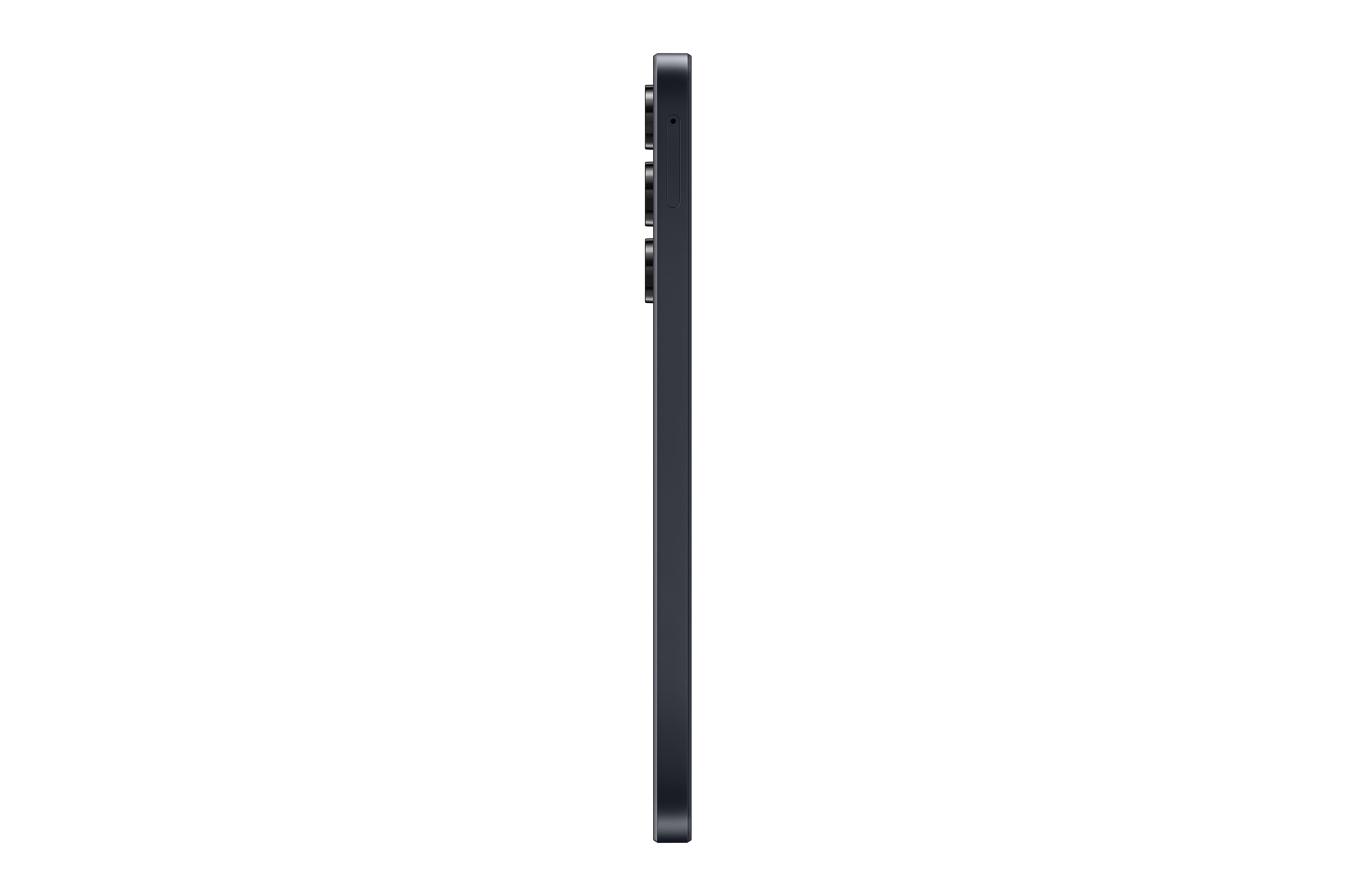 Smartphone Samsung Galaxy A16 couleur noir vue profil gauche